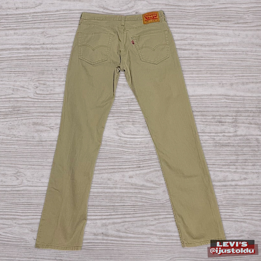 Levi's 502 Denim Jeans | Men's W32 - L34 | Beige, Slim Straight, Zip Fly - Picture 4 of 15